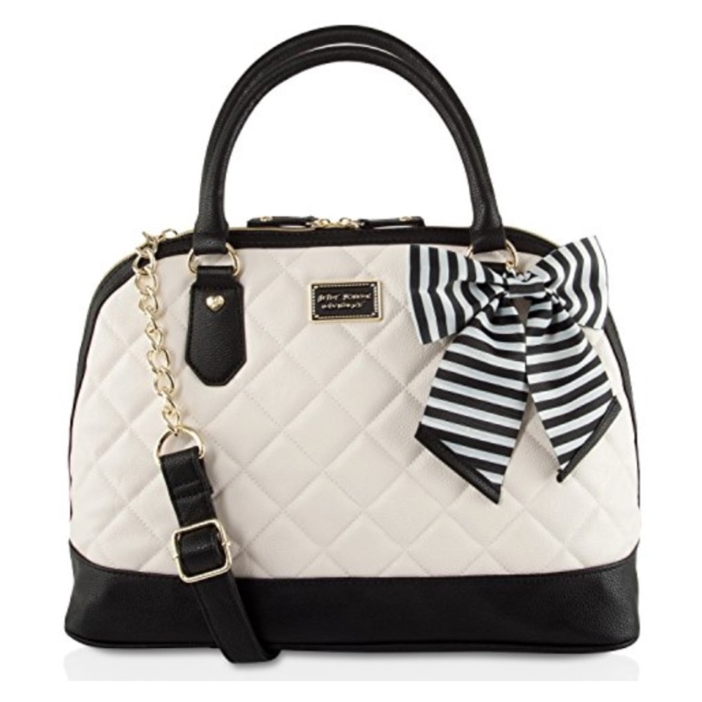 Betsey Johnson large dome purse with bow